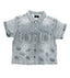 Mixed Emotions Paisley Denim Shirt Blue