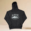 Corteiz Black & White 4-Star Alcatraz Island Logo Hoodie