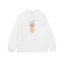 Drôle de Monsieur White Vase & Brushes Graphic Print Long Sleeve Crewneck Sweatshirt