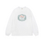 Drôle de Monsieur White Art Print Long Sleeve Crewneck Sweatshirt