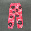 "Denim Tears" Pink Camo Floral Pattern Oversized Sweatpants