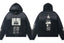 Enfants Riches Déprimés Gradient Dark Large Box Portrait Zip-Up Hoodie - Washed Black