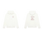 Drôle de Monsieur White Burgundy Cursive Script Embroidery Slogan Heavyweight Hoodie