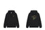 Drôle de Monsieur Black Hand-Drawn Floral Graphic Heavyweight Hoodie