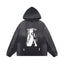 Enfants Riches Déprimés Tie-Dye Portrait Graphic Hoodie - Washed Black