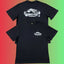 Corteiz Distressed Brush Island Logo Graphic Black T-Shirt (Front & Back Print)