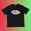 Corteiz Vintage Oval Ship Logo Graphic Black T-Shirt