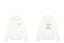 Drôle de Monsieur White Burgundy Cursive Script Slogan Heavyweight Hoodie