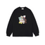Drôle de Monsieur Black Still Life Graphic Print Long Sleeve Crewneck Sweatshirt