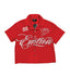 Mixed Emotions Signature Button Up Tee Red