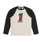 NUMBER 1 RAGLAN LS [BLACK]