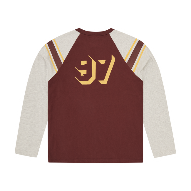 97 HEAVYWEIGHT RAGLAN LS [BURGUNDY] Main Image