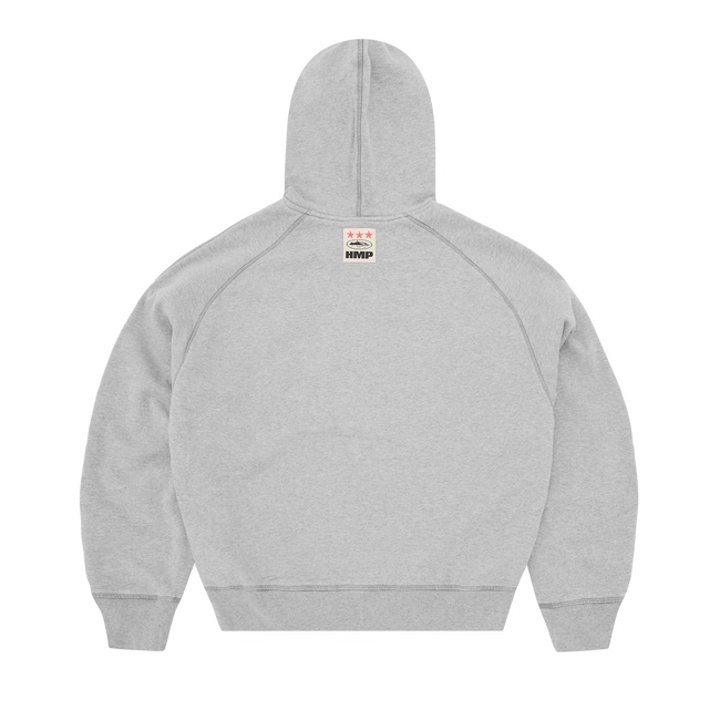 HMP THERMAL ZIP HOODIE [HEATHER GREY] Main Image