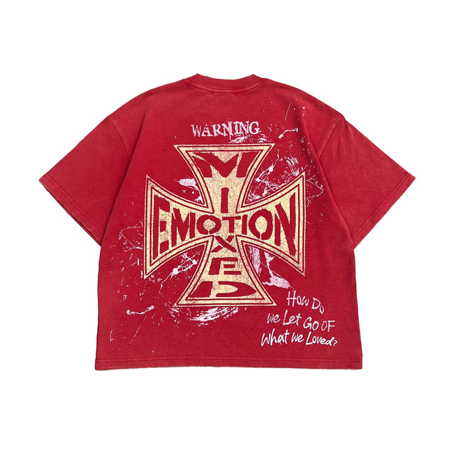 Mixed Emotions Red “Crimson” Tee Main Image