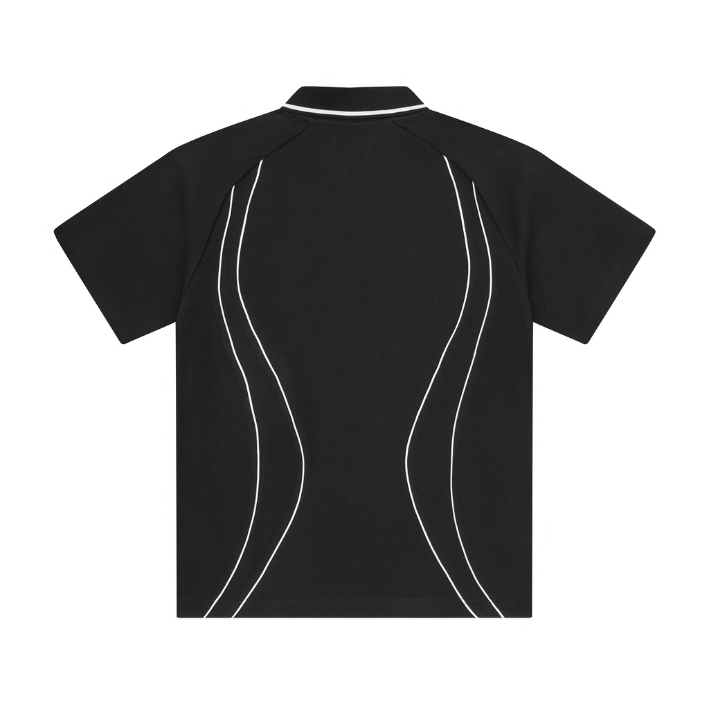 ISLAND PIQUE POLO SHIRT [BLACK]