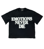Mixed Emotions End Rhinestone Tee Black
