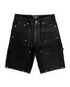 Mixed Emotions Worker Wax Shorts Black