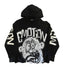 Mixed Emotions Monster Cropped Hoodie Black