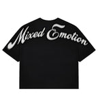 Mixed Emotions Pearl Cropped Tee Black