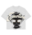 Mixed Emotions Pearl Cropped Tee White