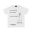 Enfants Riches Déprimés Stacked Typography & Sketch T-Shirt - White