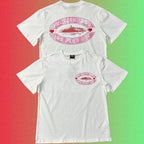 Corteiz "Fuck Around And Find Out" Pink Oval Ship Logo Graphic Black T-Shirt (Front & Back Print)