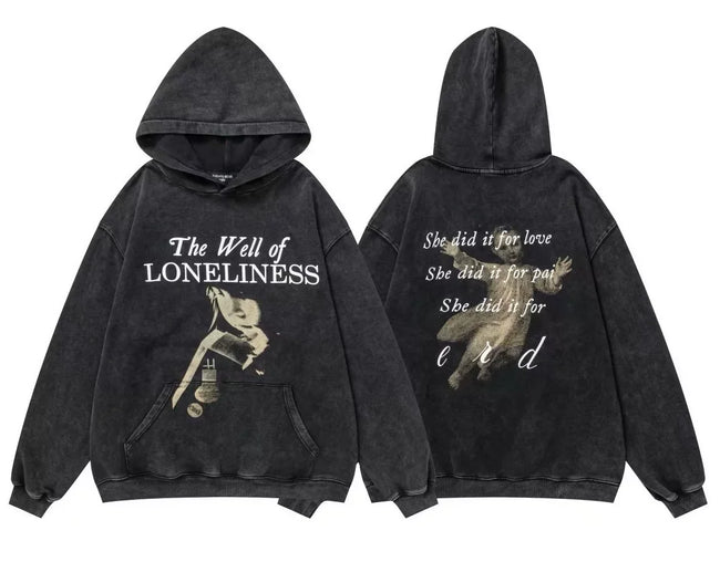 Enfants Riches Déprimés "The Well of Loneliness" Hoodie - Washed Black Hover Image