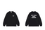 Drôle de Monsieur Black "Not From Paris Madame" Lettering Print Long Sleeve Crewneck Sweatshirt