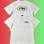 Corteiz Island Logo Graphic Black T-Shirt (Front & Back Print)