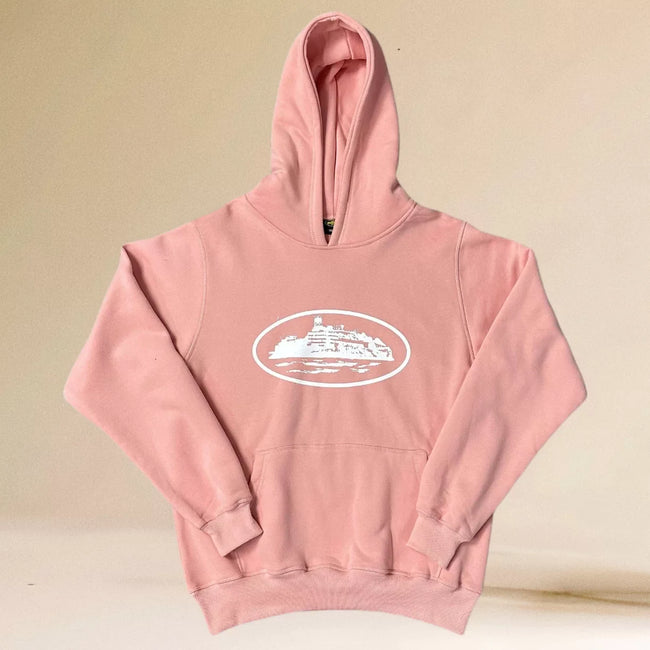 Corteiz Alcatraz Island Heavyweight Hoodie pink Hover Image