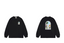Drôle de Monsieur Black Tropical Window Arch Graphic Print Long Sleeve Crewneck Sweatshirt