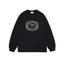 Drôle de Monsieur Black Art Print Long Sleeve Crewneck Sweatshirt