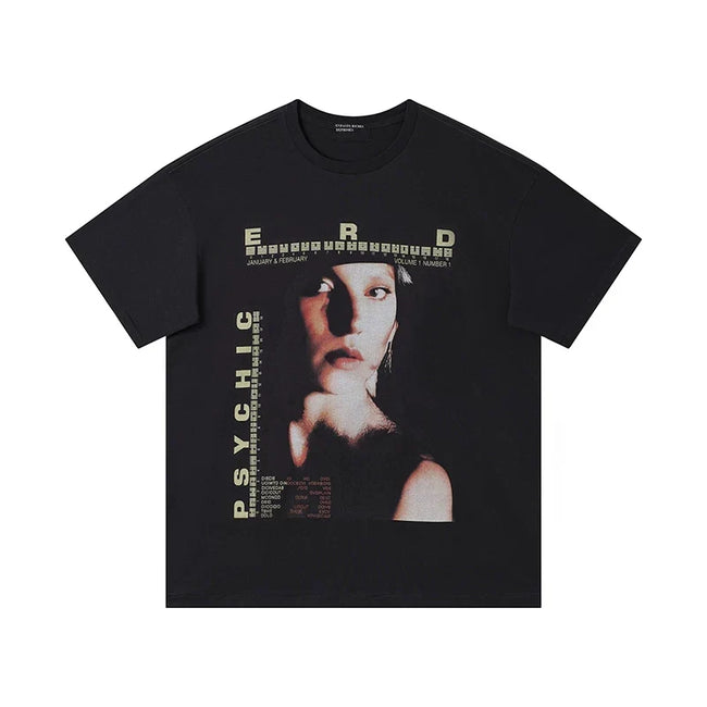 Enfants Riches Déprimés "Psychic" Portrait T-Shirt - Black Hover Image