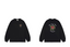 Drôle de Monsieur Black Rose Graphic Print Long Sleeve Crewneck Sweatshirt