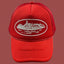 Corteiz Bold White Oval Ship Logo Trucker Hat - Red