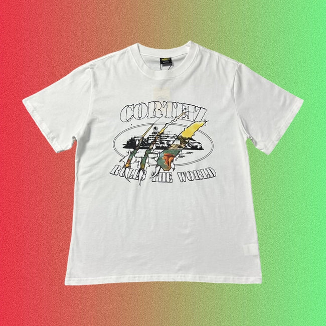 Corteiz Rules The World Claw Graphic Black T-Shirt Main Image