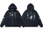 Enfants Riches Déprimés Portrait & Group Art Zip-Up Hoodie - Black