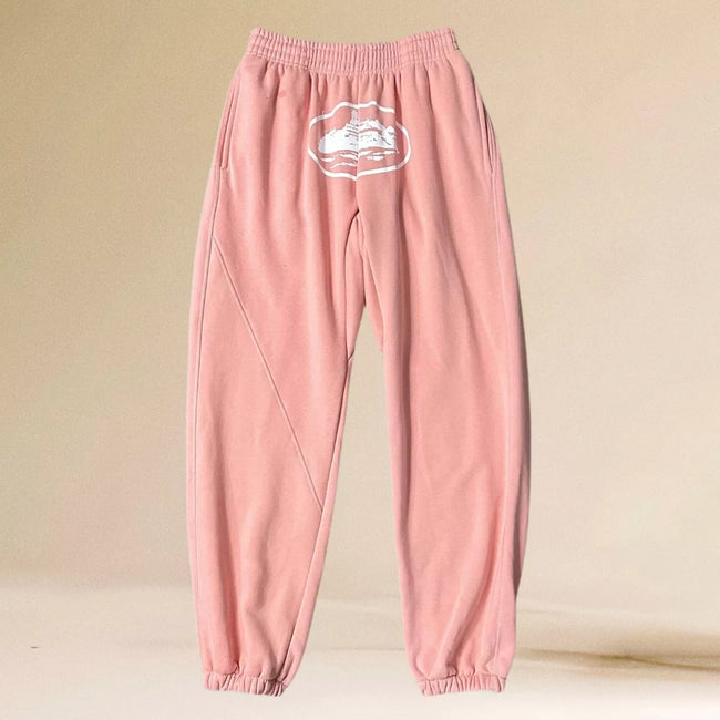 Corteiz Alcatraz Island Heavyweight Sweatpants pink Hover Image