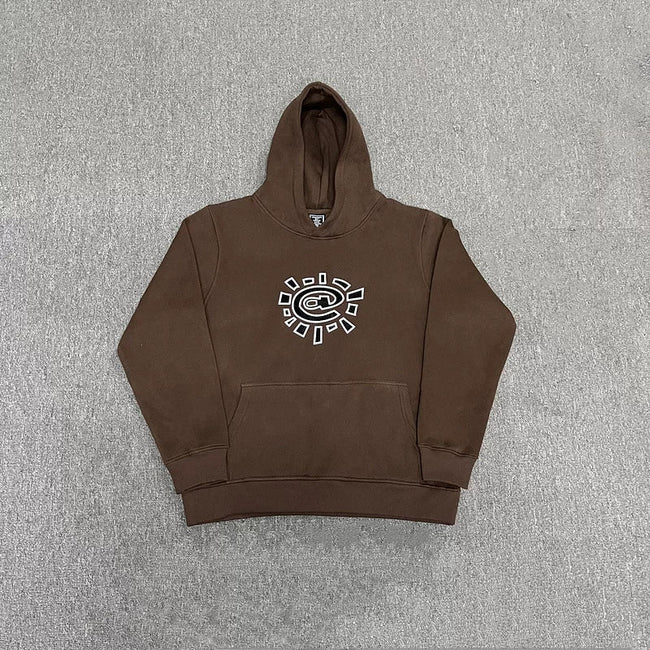 ADWYSD Logo Heavyweight Hoodie - Brown Hover Image
