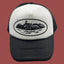 Corteiz Bold Black Oval Ship Logo Trucker Hat - White