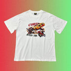 Corteiz Racing Car Crash "Rules The World" Graphic Black T-Shirt