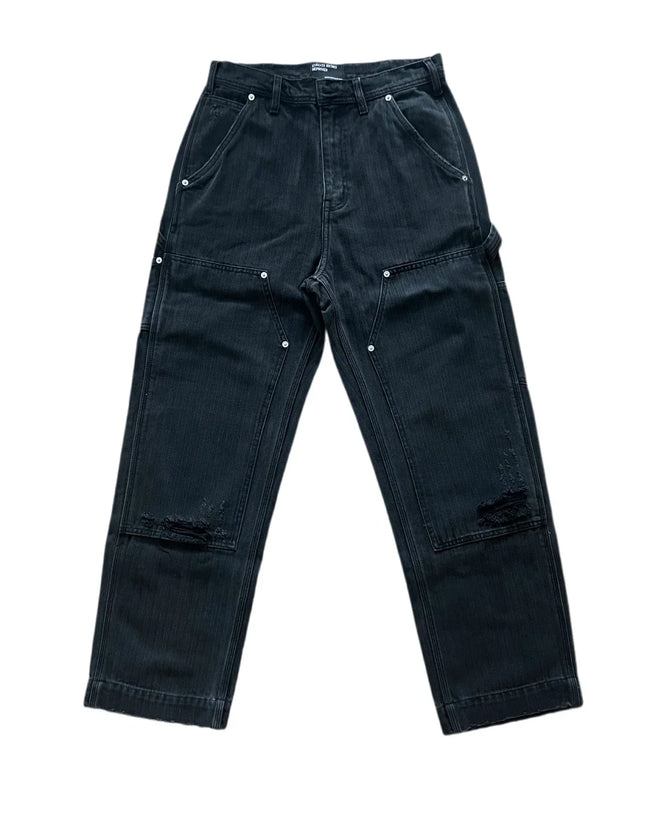 Enfants Riches Déprimés Heavy Distressed Carpenter Pants - Black Hover Image