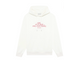Drôle de Monsieur White Red Lettering Graphic Print Heavyweight Drawstring Hoodie