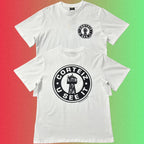 Corteiz U See It Yellow Round Logo Graphic Black T-Shirt (Front & Back Print)