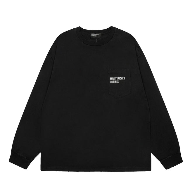 Enfants Riches Déprimés Minimalist Logo Long-Sleeve - Black Hover Image