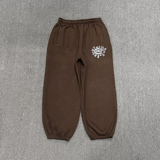 ADWYSD Logo Heavyweight Sweatpants - Brown Hover Image