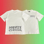 Corteiz Gothic Font Logo Black T-Shirt (Front & Back Print)