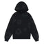 "Denim Tears" Black-on-Black Floral Pattern Full-Zip Hoodie
