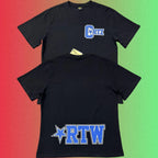 Corteiz Alcatraz Island Logo Graphic Black T-Shirt