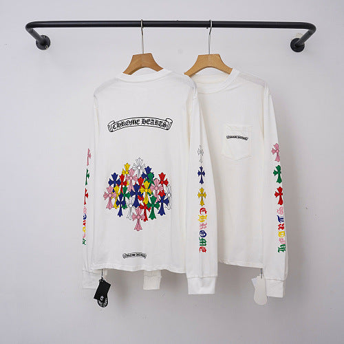 Chrome Hearts Multi-Color Cross Cluster Long Sleeve (White) Hover Image